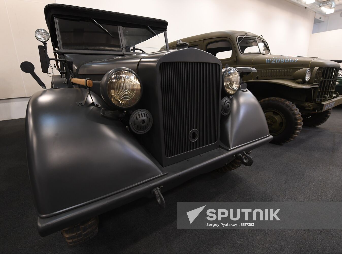 Retro cars auction exhibition