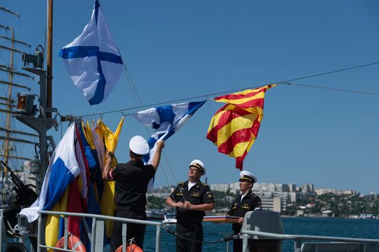 Vyshny Volochek corvette hoists St. Andrew's flag in Sevastopol