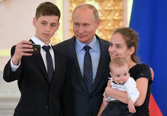 President Vladimir Putin awards Orders of Parental Glory