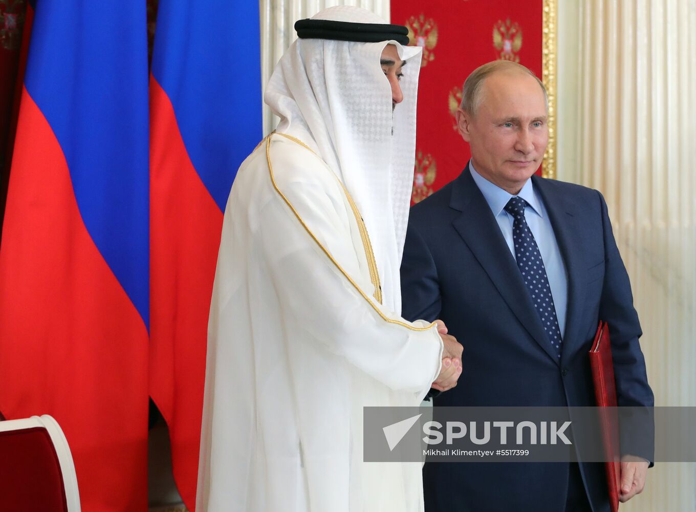 President Putin meets with Crown Prince of Abu Dhabi Mohammed Al Nahyan