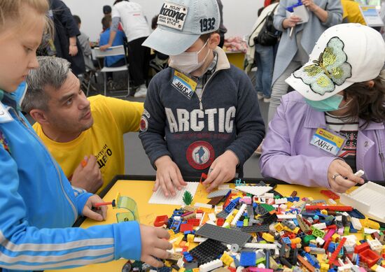 Kids party at Russian children Clinical Hospital