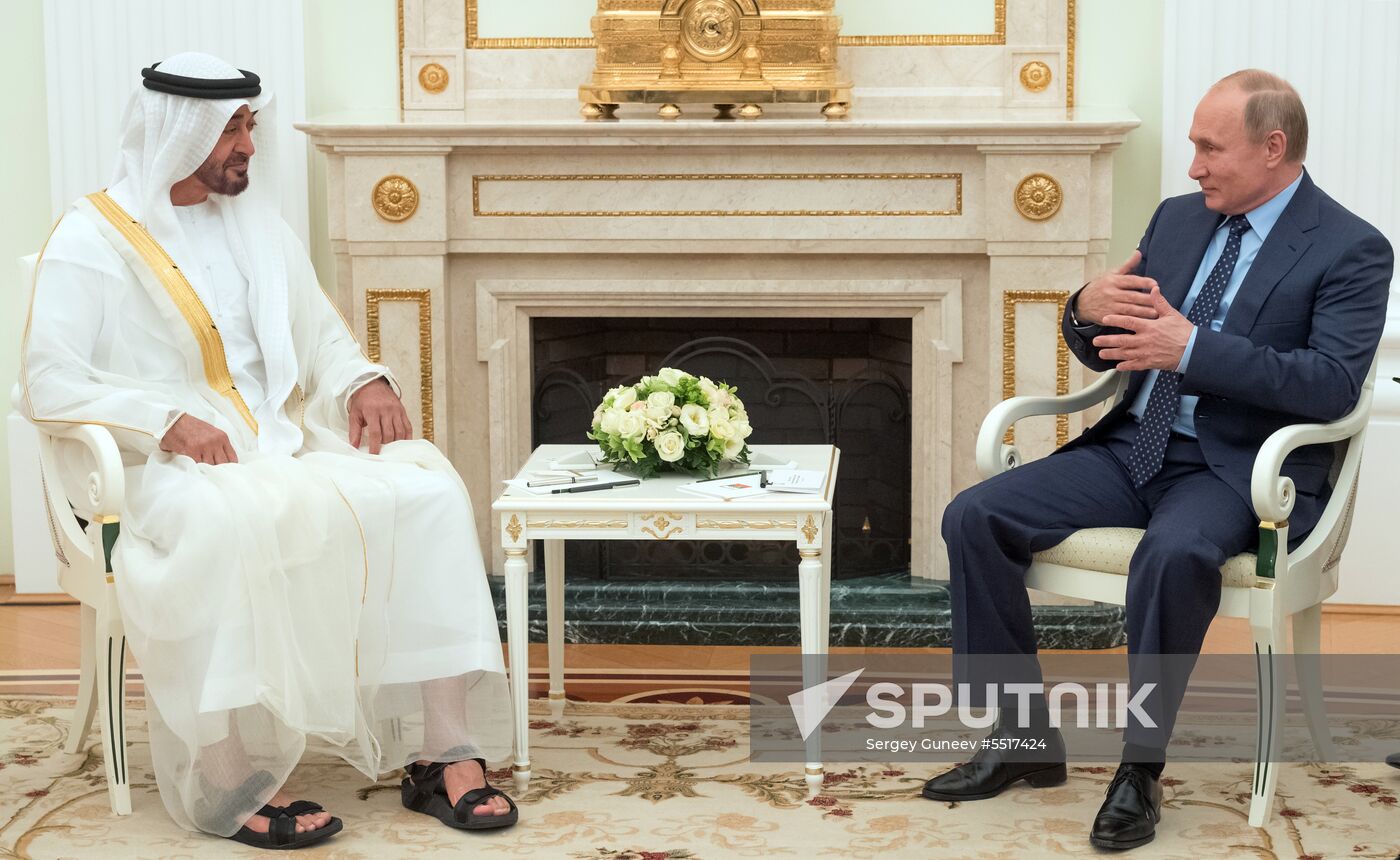 President Putin meets with Crown Prince of Abu Dhabi Mohammed Al Nahyan