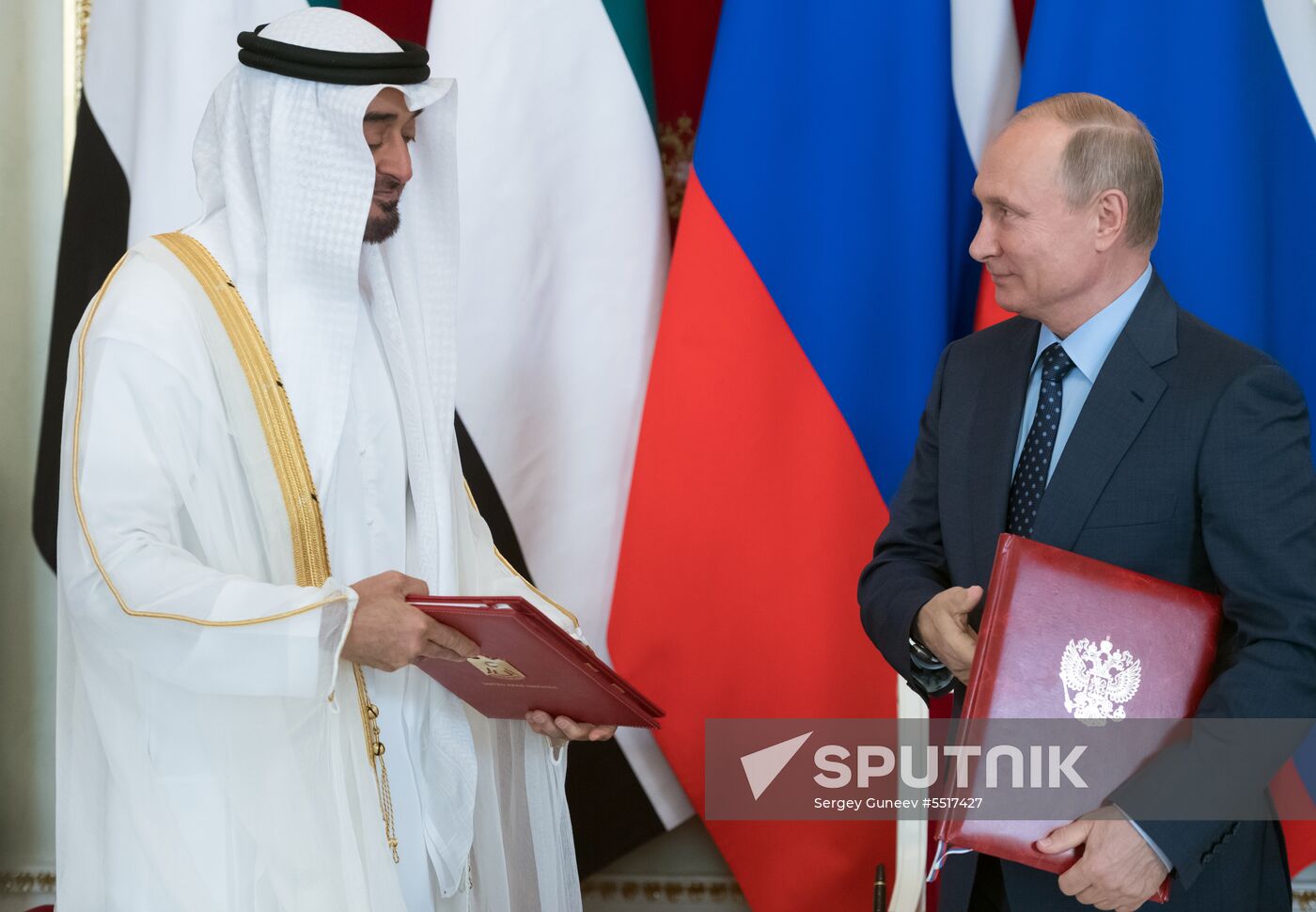 President Putin meets with Crown Prince of Abu Dhabi Mohammed Al Nahyan