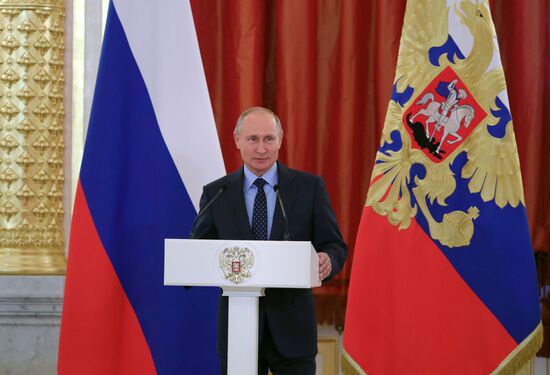 President Vladimir Putin awards Orders of Parental Glory