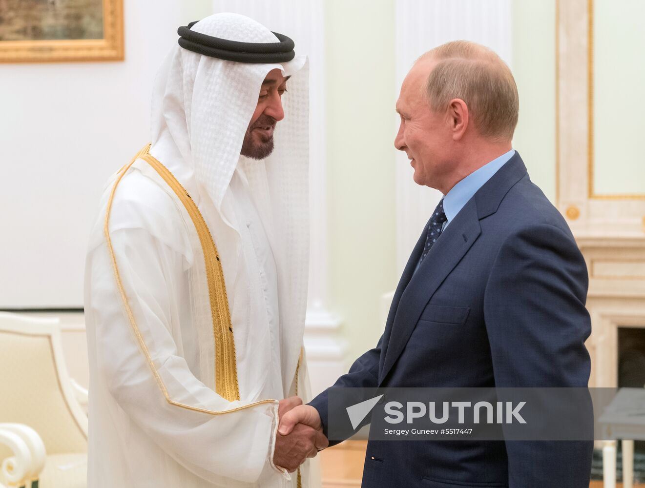 President Putin meets with Crown Prince of Abu Dhabi Mohammed Al Nahyan