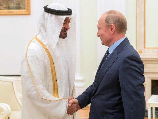 President Putin meets with Crown Prince of Abu Dhabi Mohammed Al Nahyan