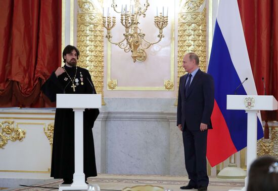 President Vladimir Putin awards Orders of Parental Glory