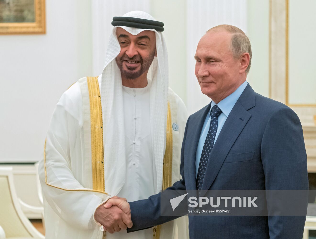 President Putin meets with Crown Prince of Abu Dhabi Mohammed Al Nahyan