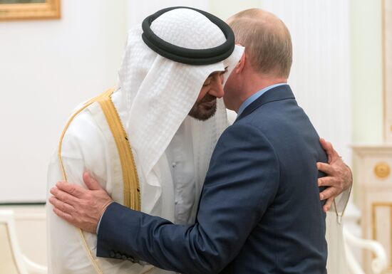 President Putin meets with Crown Prince of Abu Dhabi Mohammed Al Nahyan