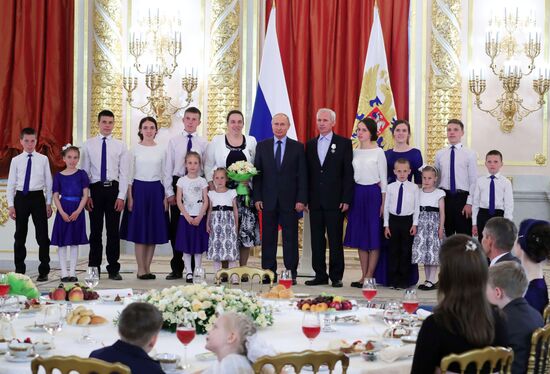 President Vladimir Putin awards Orders of Parental Glory