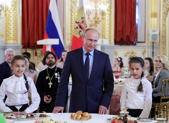 President Vladimir Putin awards Orders of Parental Glory