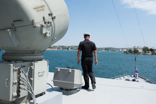 Vyshny Volochek corvette hoists St. Andrew's flag in Sevastopol