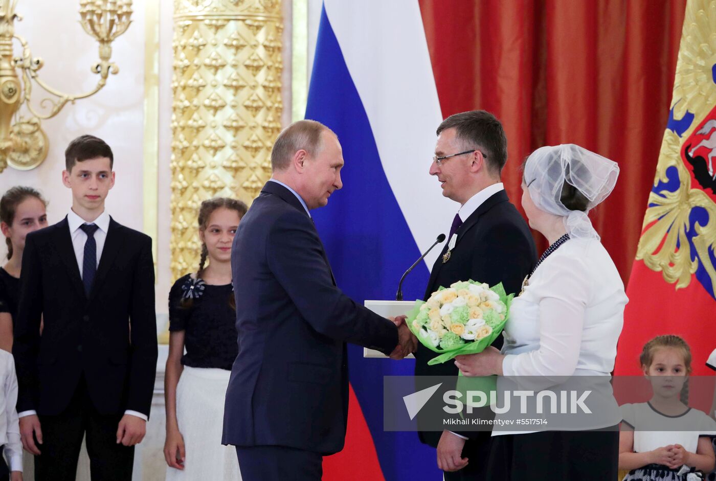 President Vladimir Putin awards Orders of Parental Glory