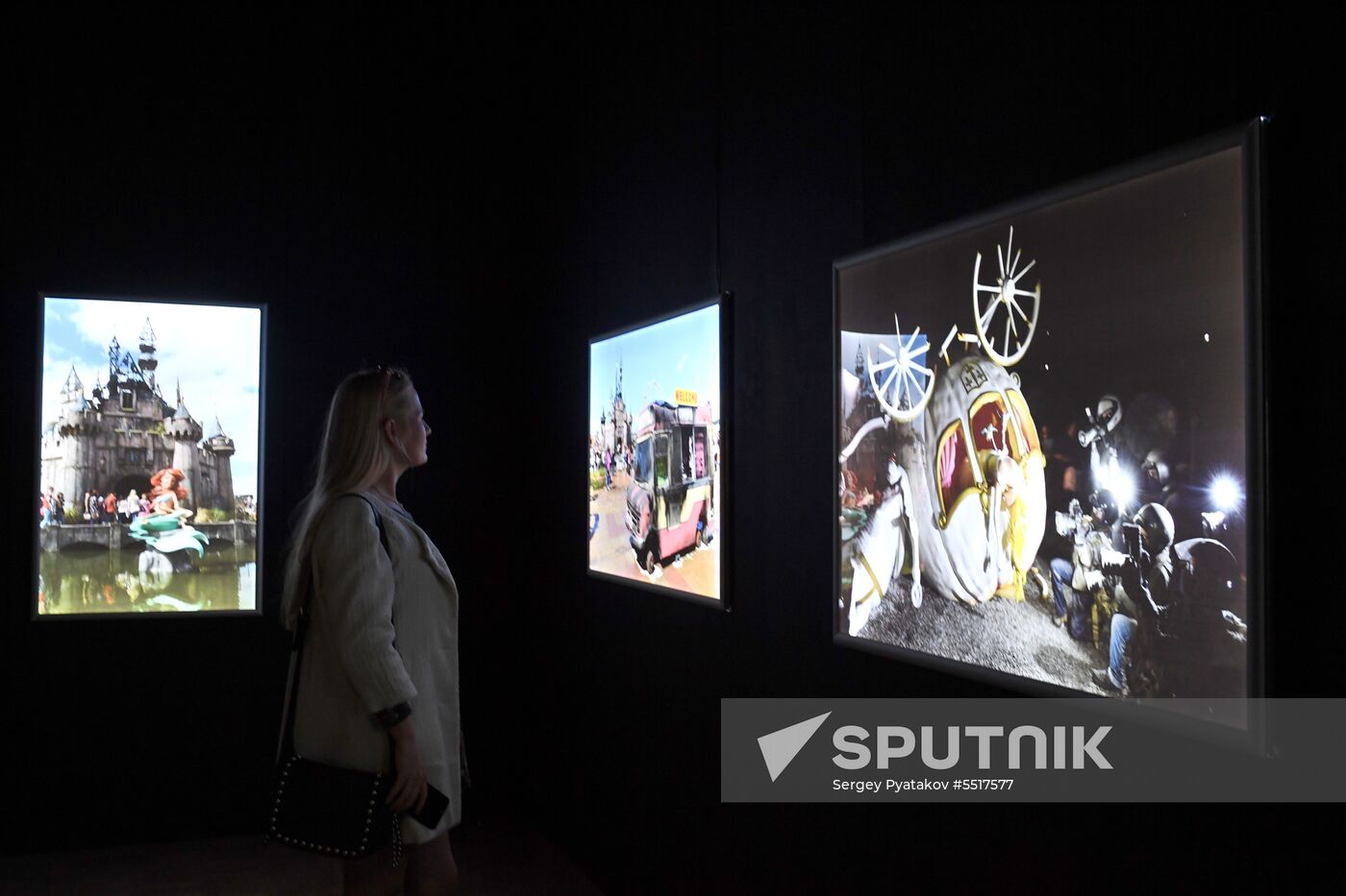 Early show of Banksy exhibition in Moscow