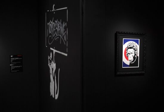 Early show of Banksy exhibition in Moscow