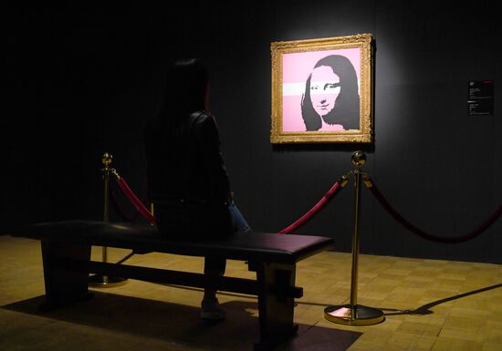 Early show of Banksy exhibition in Moscow