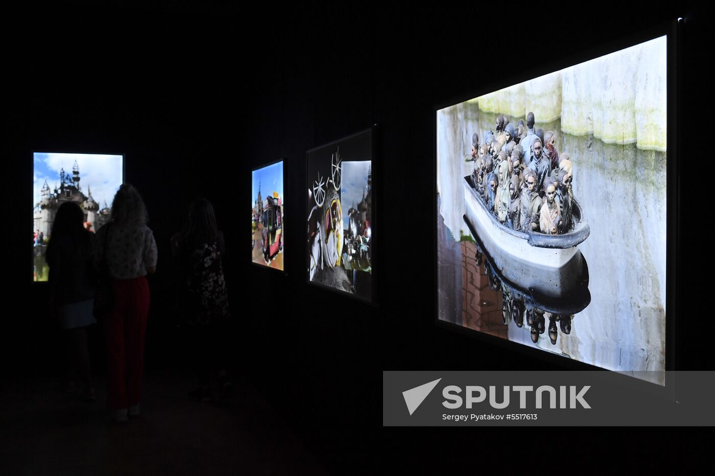 Early show of Banksy exhibition in Moscow