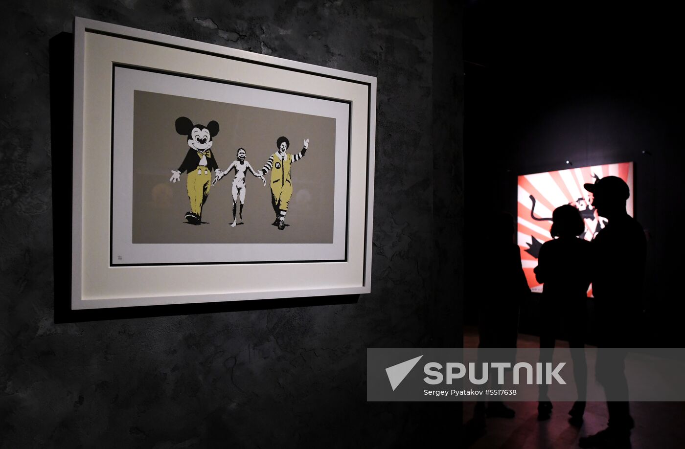 Early show of Banksy exhibition in Moscow