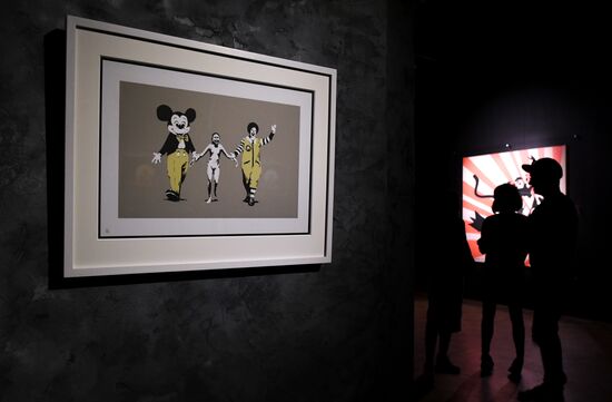 Early show of Banksy exhibition in Moscow