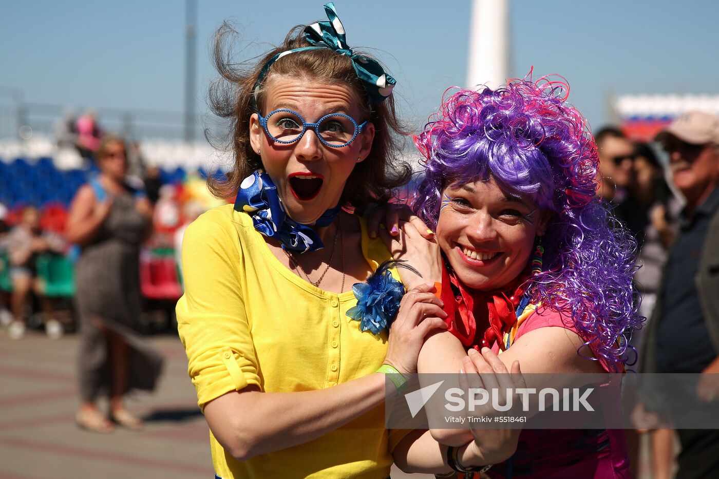 Participants in a staged performance to open a new resort season in Gelendzhik. Location: Russia, Gelendzhik. Author: Vitaly Timkiv/Sputnik. Carnival in Gelendzhik