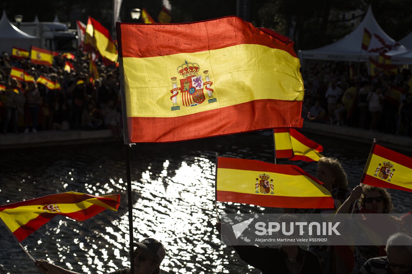 Protest in Madrid against change of government