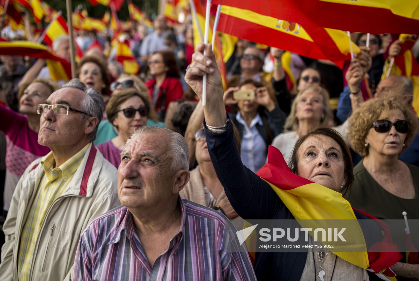 Protest in Madrid against change of government
