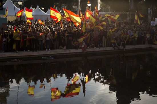 Protest in Madrid against change of government
