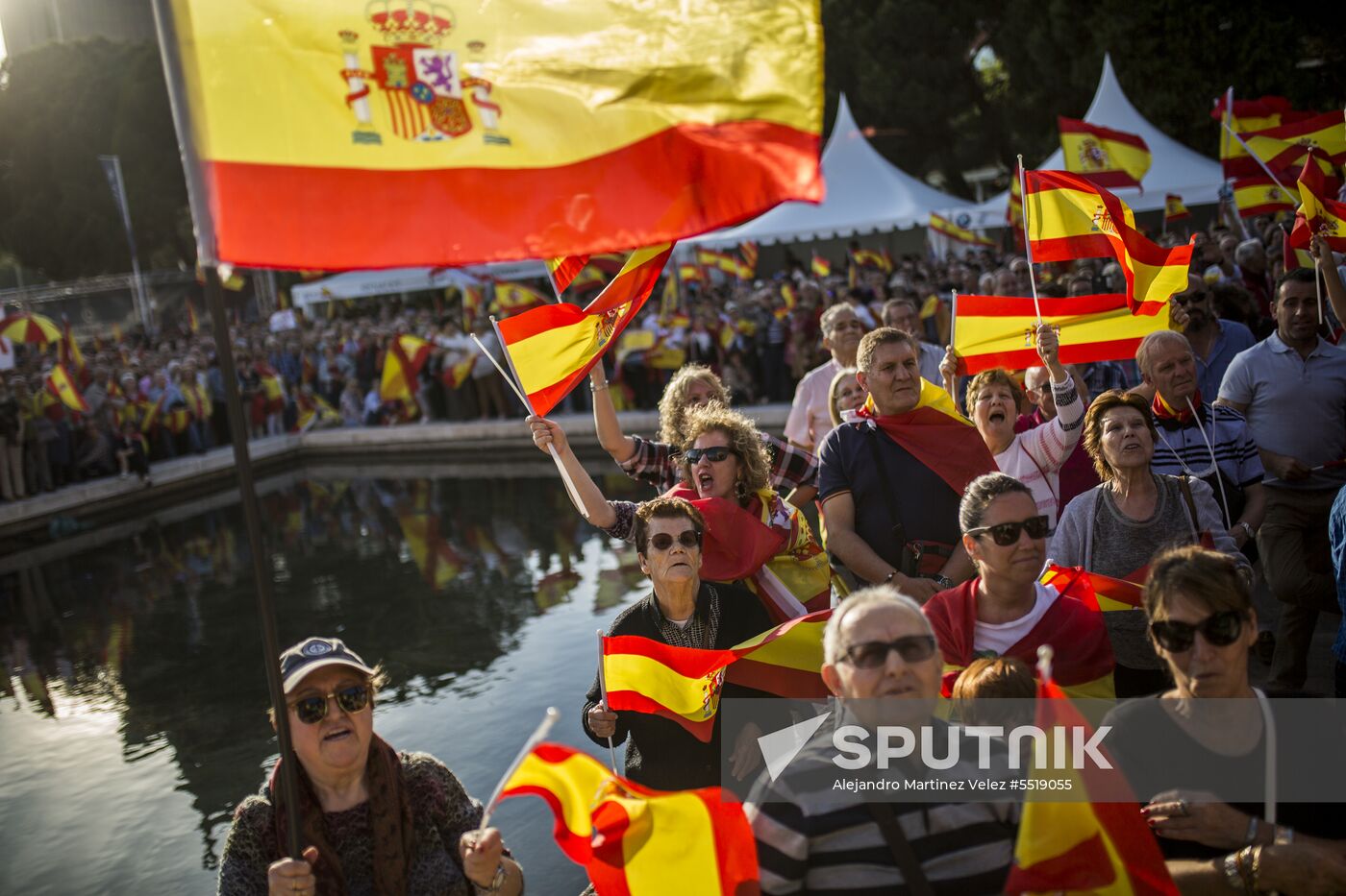 Protest in Madrid against change of government