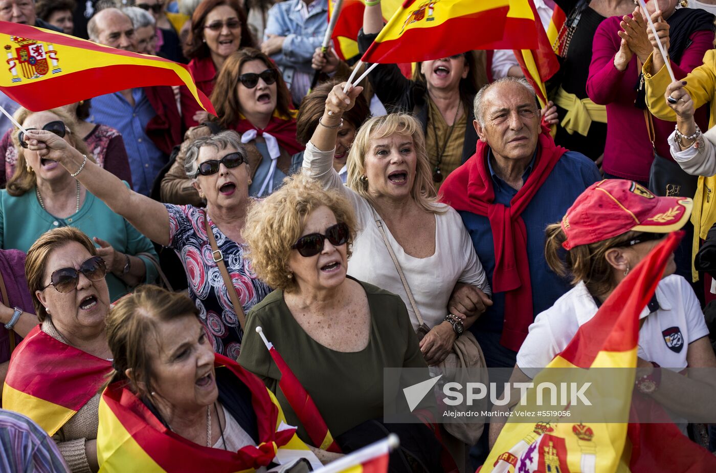 Protest in Madrid against change of government
