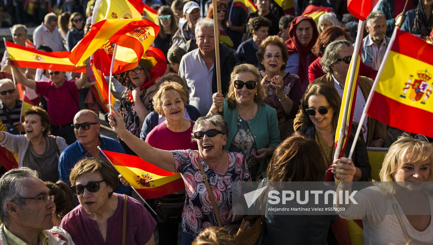 Protest in Madrid against change of government