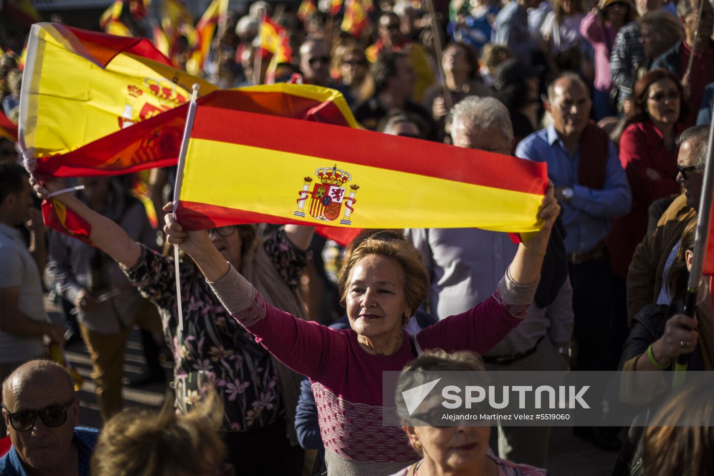 Protest in Madrid against change of government