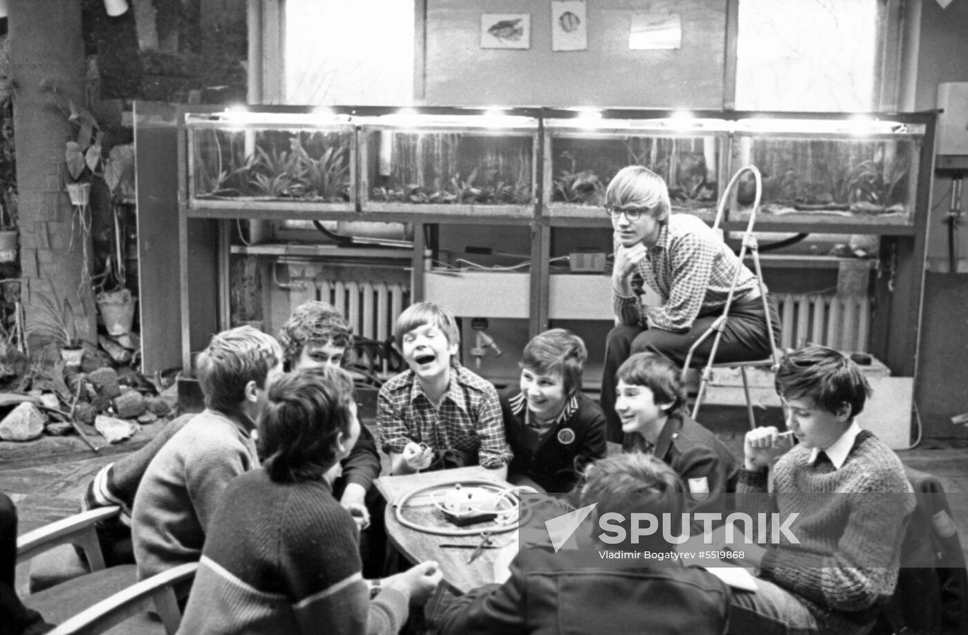 Aquarist club Neptun at Palace of Culture of Serp i Molot plant