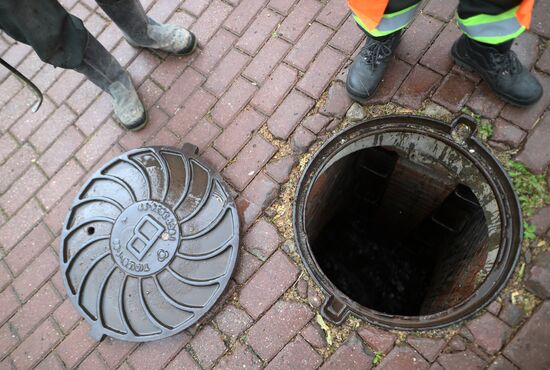 Storm sewers in Moscow