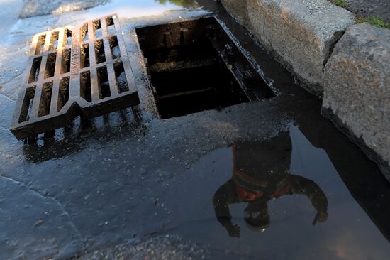 Storm sewers in Moscow