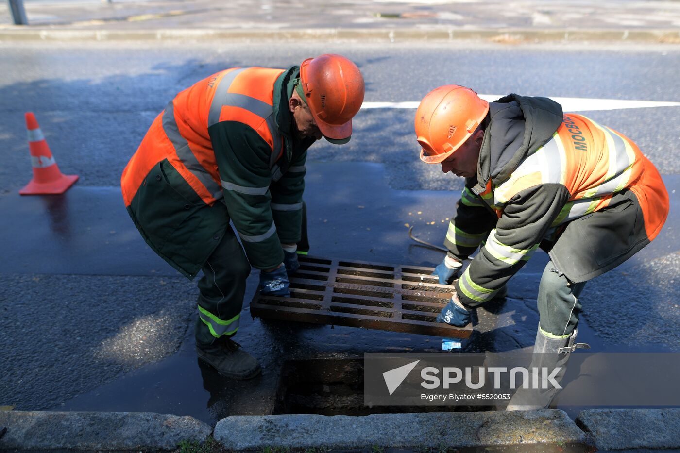 Storm sewers in Moscow