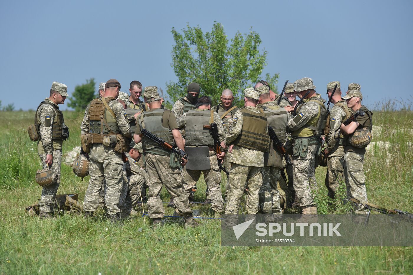 Military drill in Lviv Region