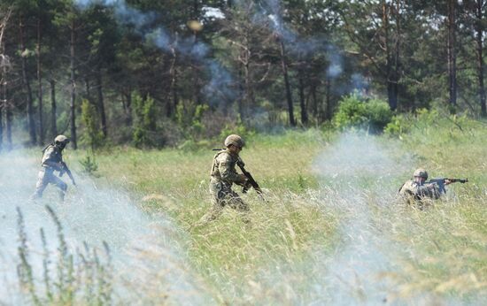Military drill in Lviv Region