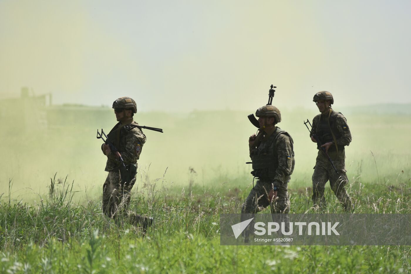 Military drill in Lviv Region