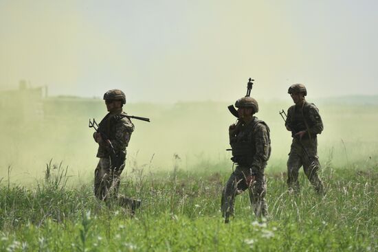 Military drill in Lviv Region