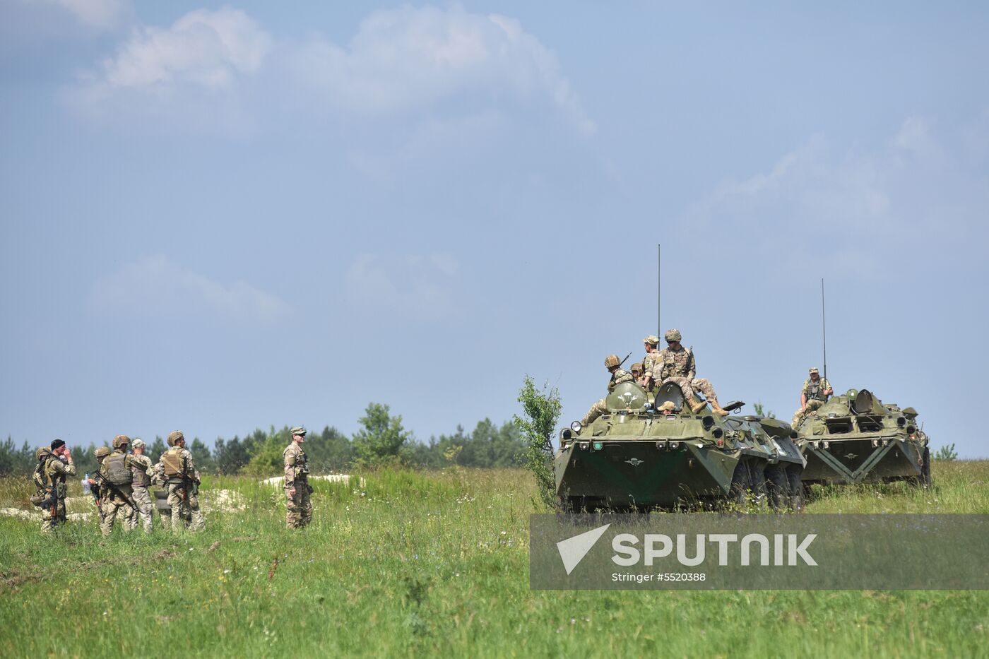 Military drill in Lviv Region