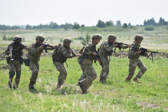 Military drill in Lviv Region