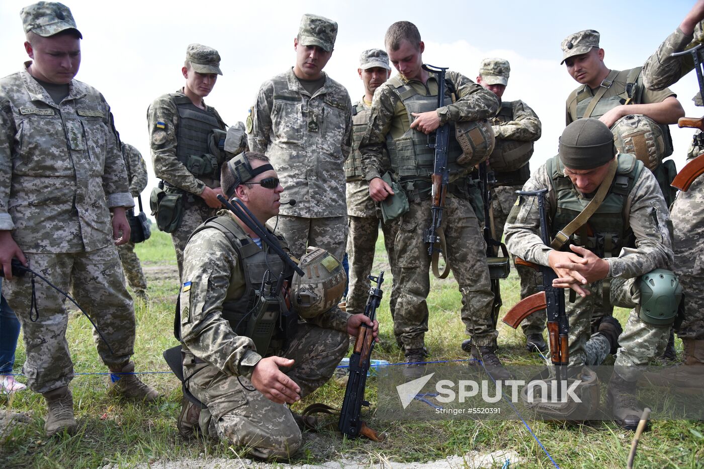 Military drill in Lviv Region