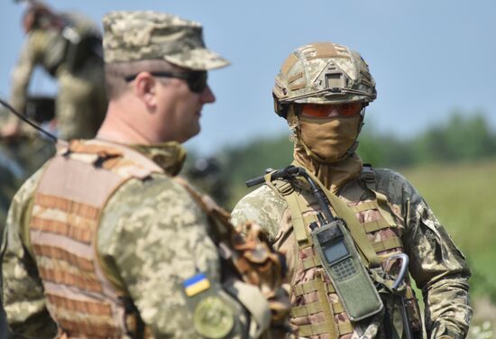 Military drill in Lviv Region