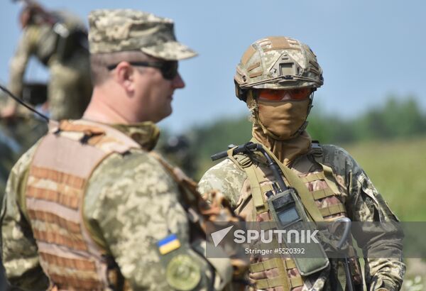 Military drill in Lviv Region
