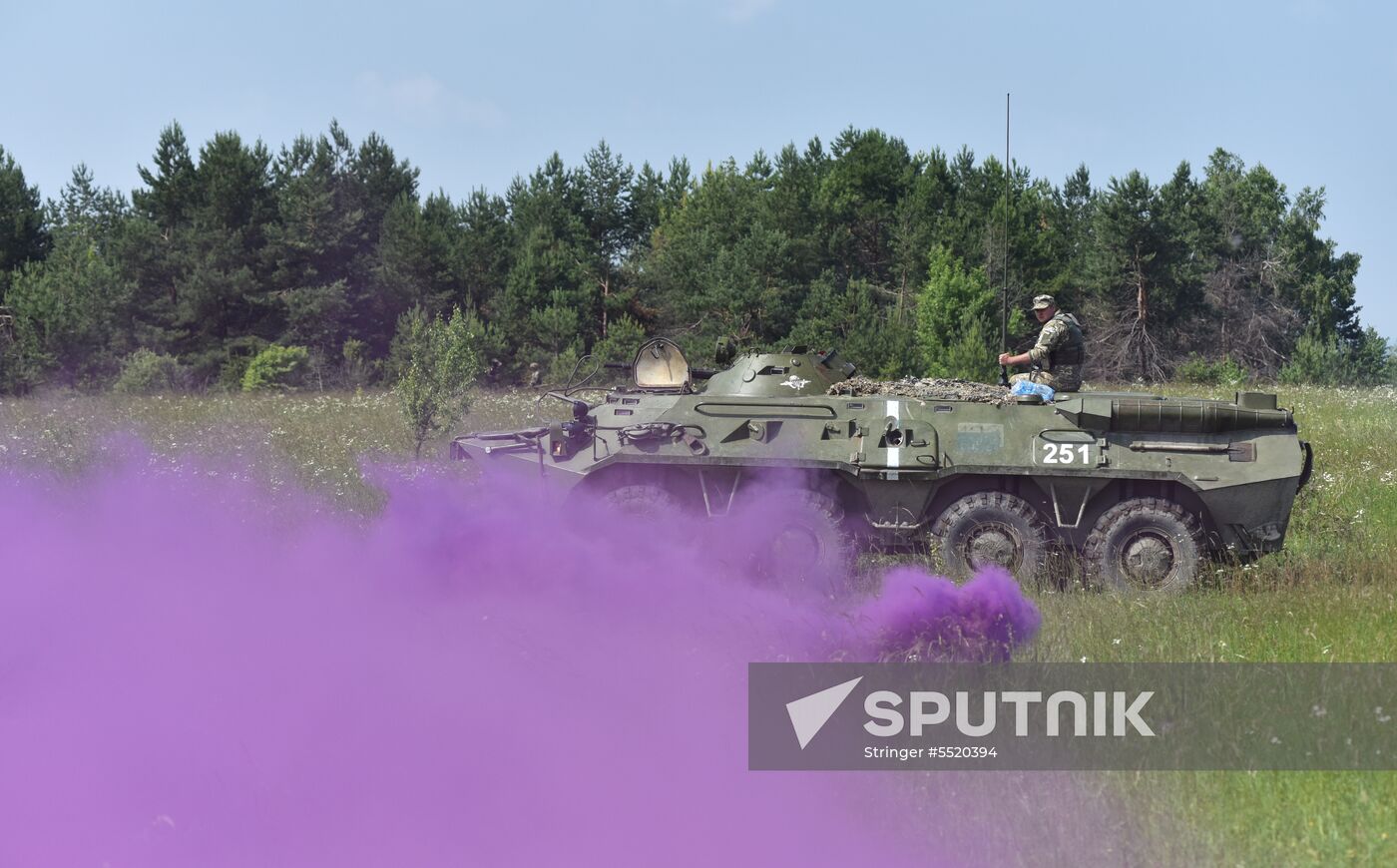 Military drill in Lviv Region