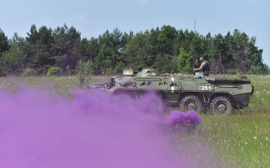 Military drill in Lviv Region