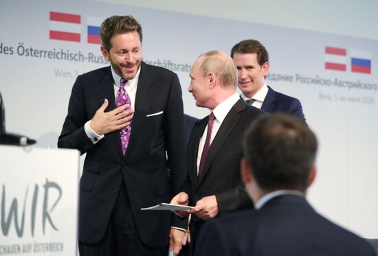 Vladimir Putin pays working visit to Austria