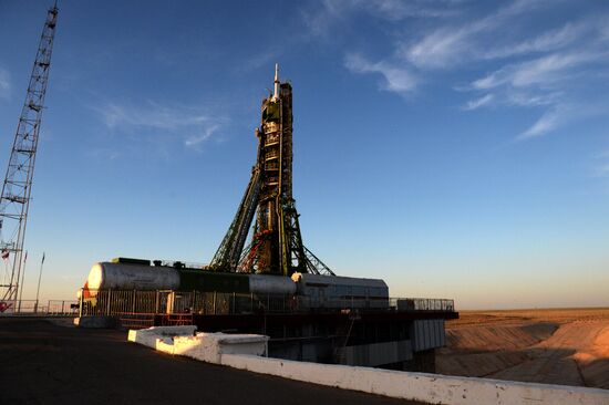 Soyuz-FG launch vehicle with Soyuz MS-09 manned spacecraft