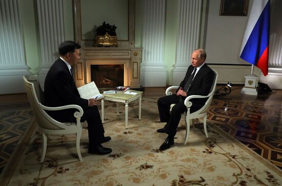 President Vladimir Putin interviewed by China Media Group