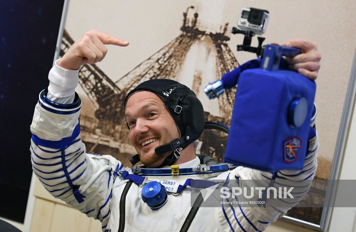 Launch of Soyuz MS-09 manned spacecraft with members of extended ISS Expedition 56/57